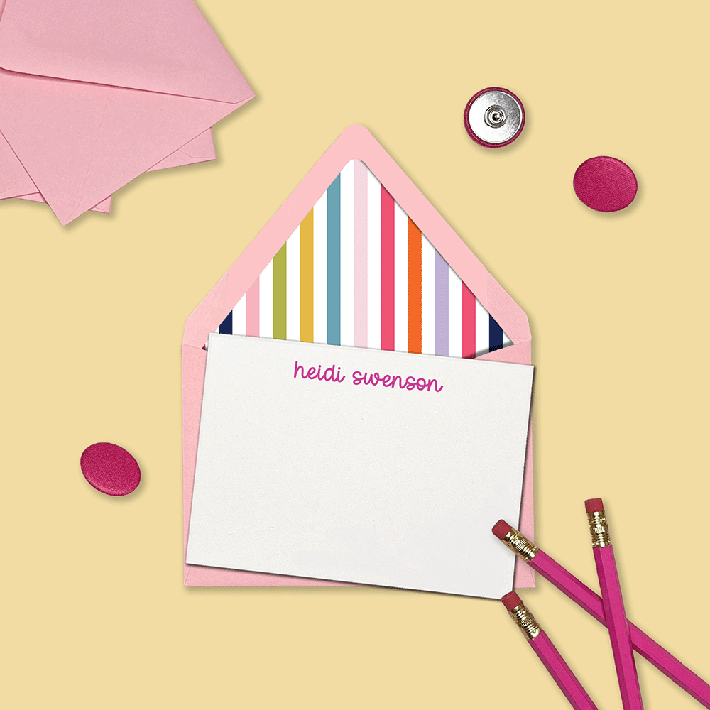 Cheerful Stripes Stationery