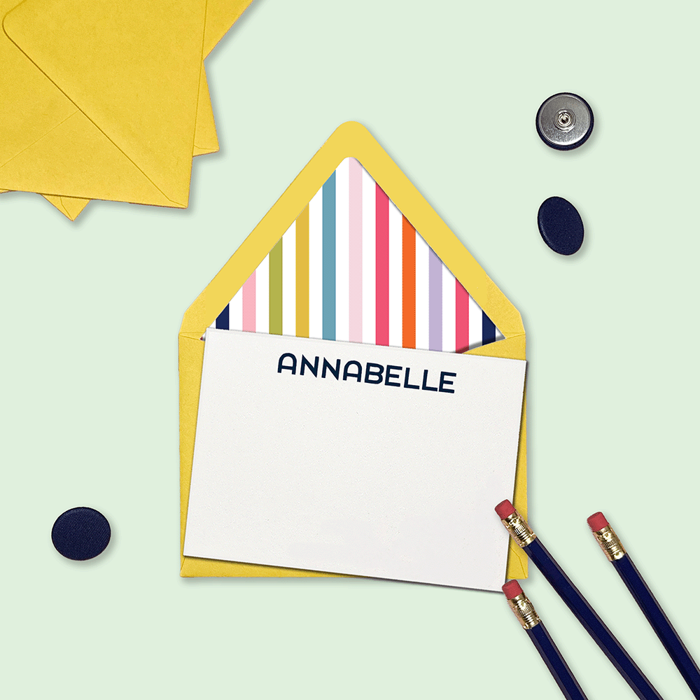 Cheerful Stripes Stationery