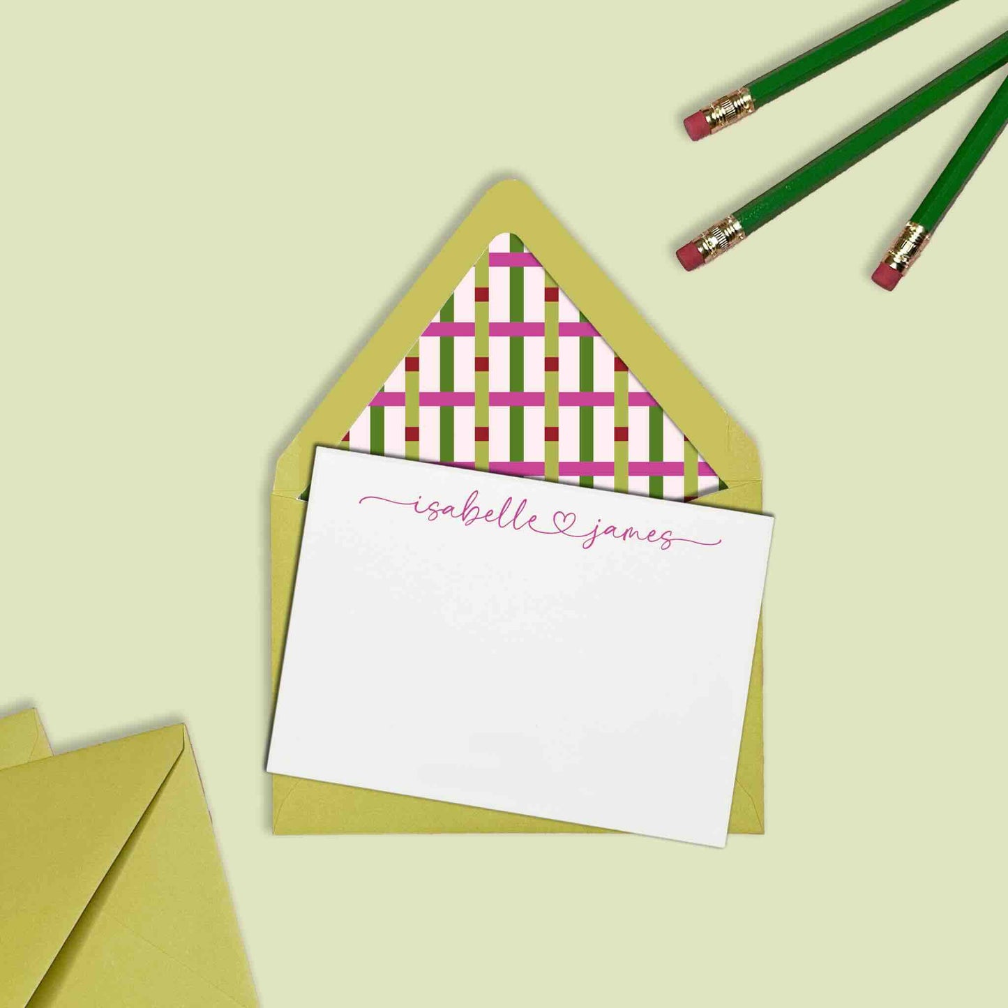 Dotted Weave Stationery