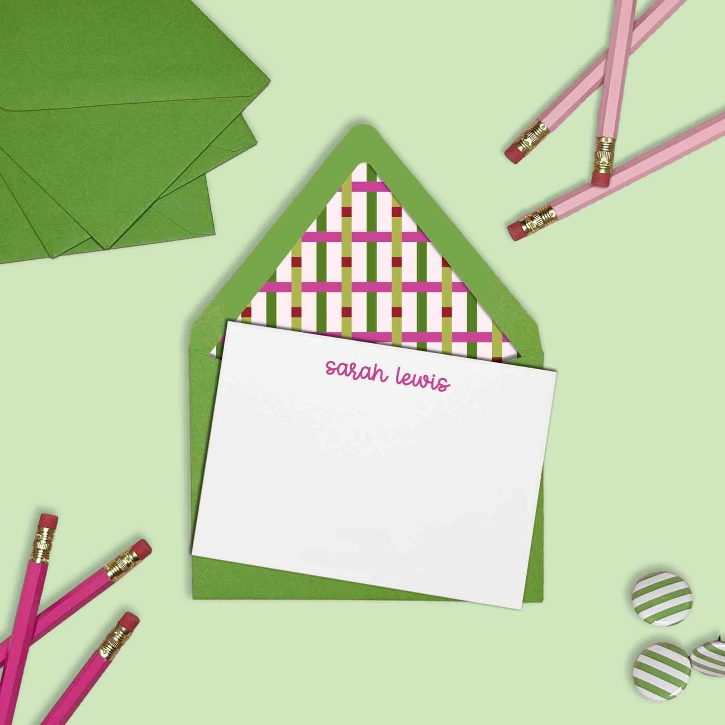 Dotted Weave Stationery
