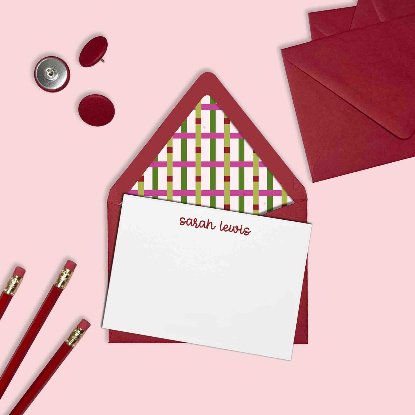 Dotted Weave Stationery