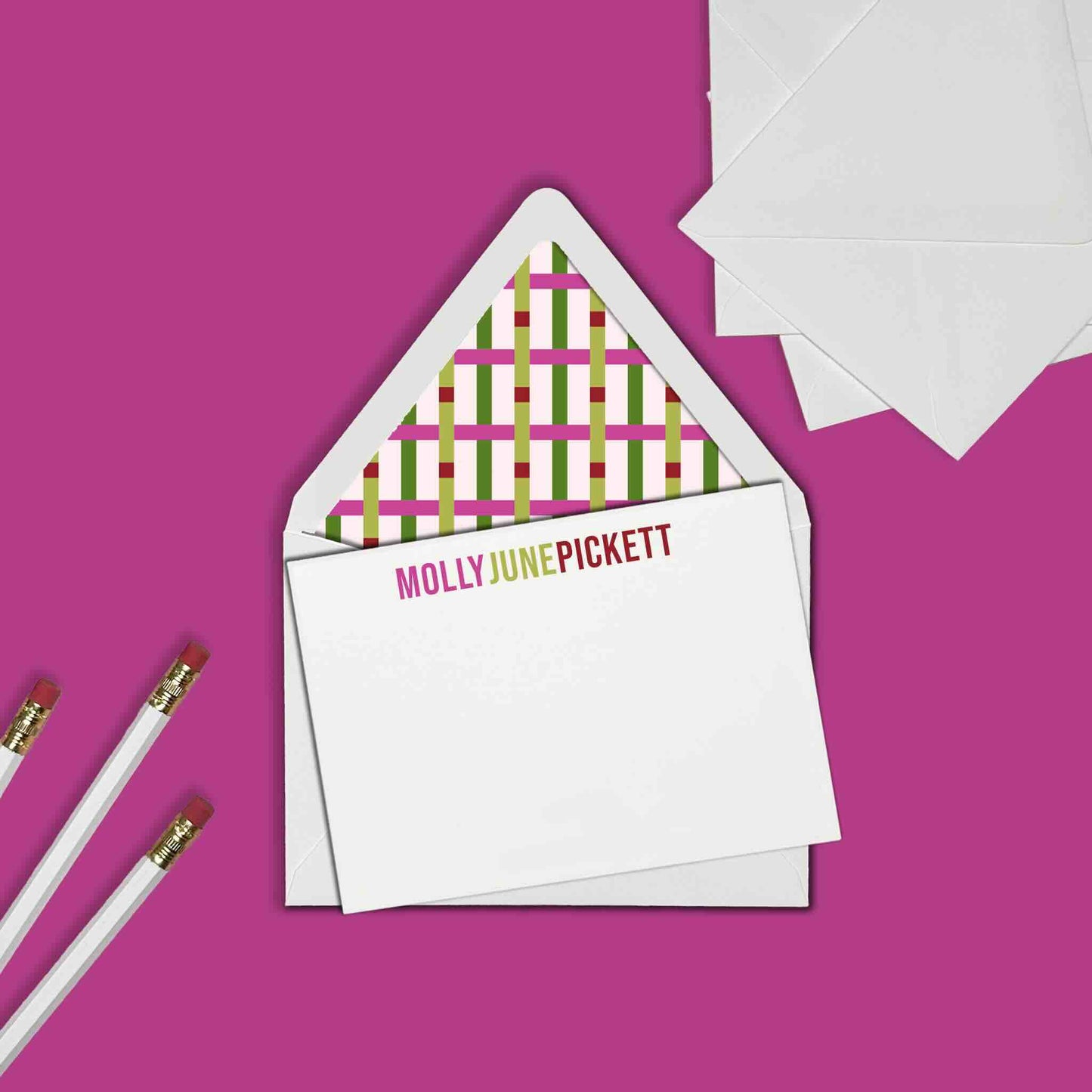 Dotted Weave Stationery