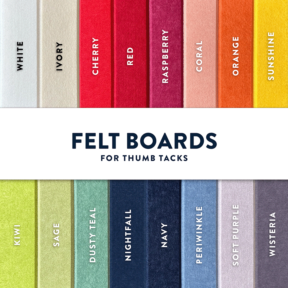 Felt Boards + Thumb Tacks
