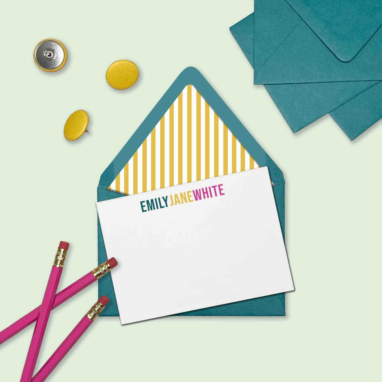 Liberty Stripes Stationery
