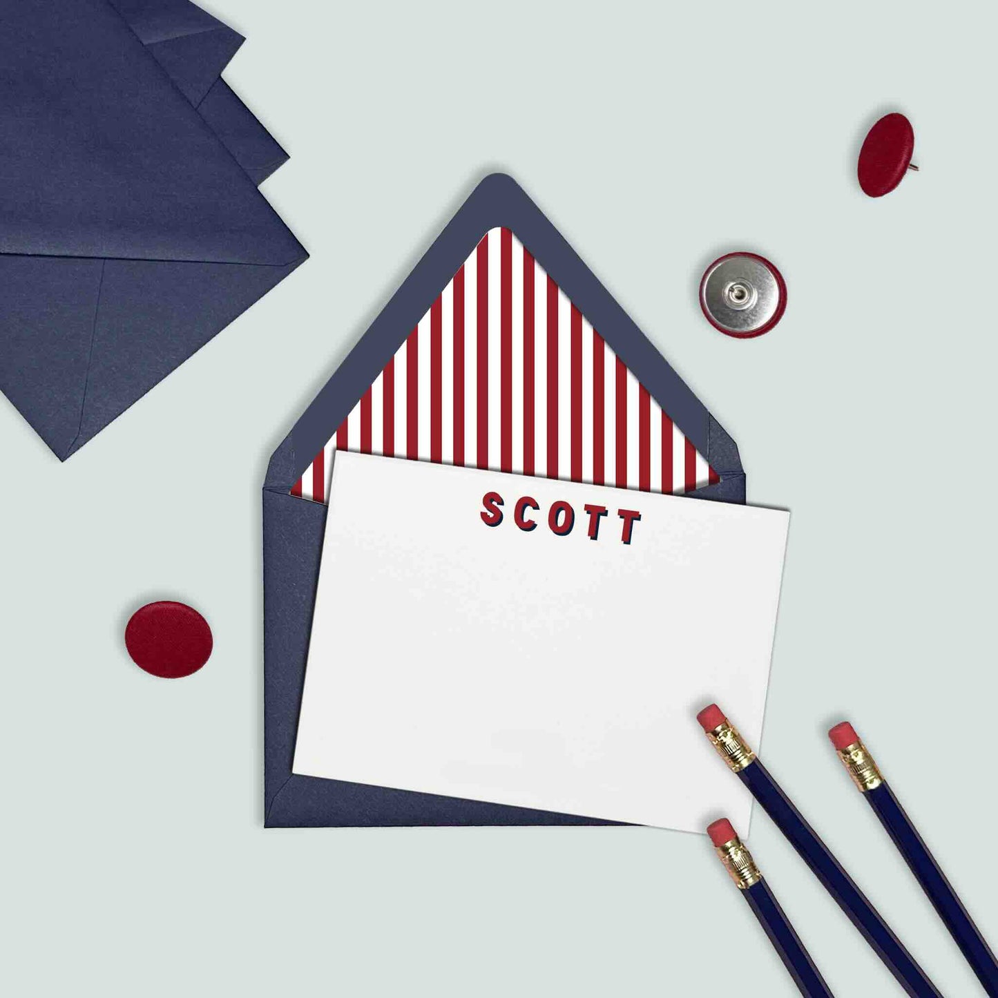 Liberty Stripes Stationery