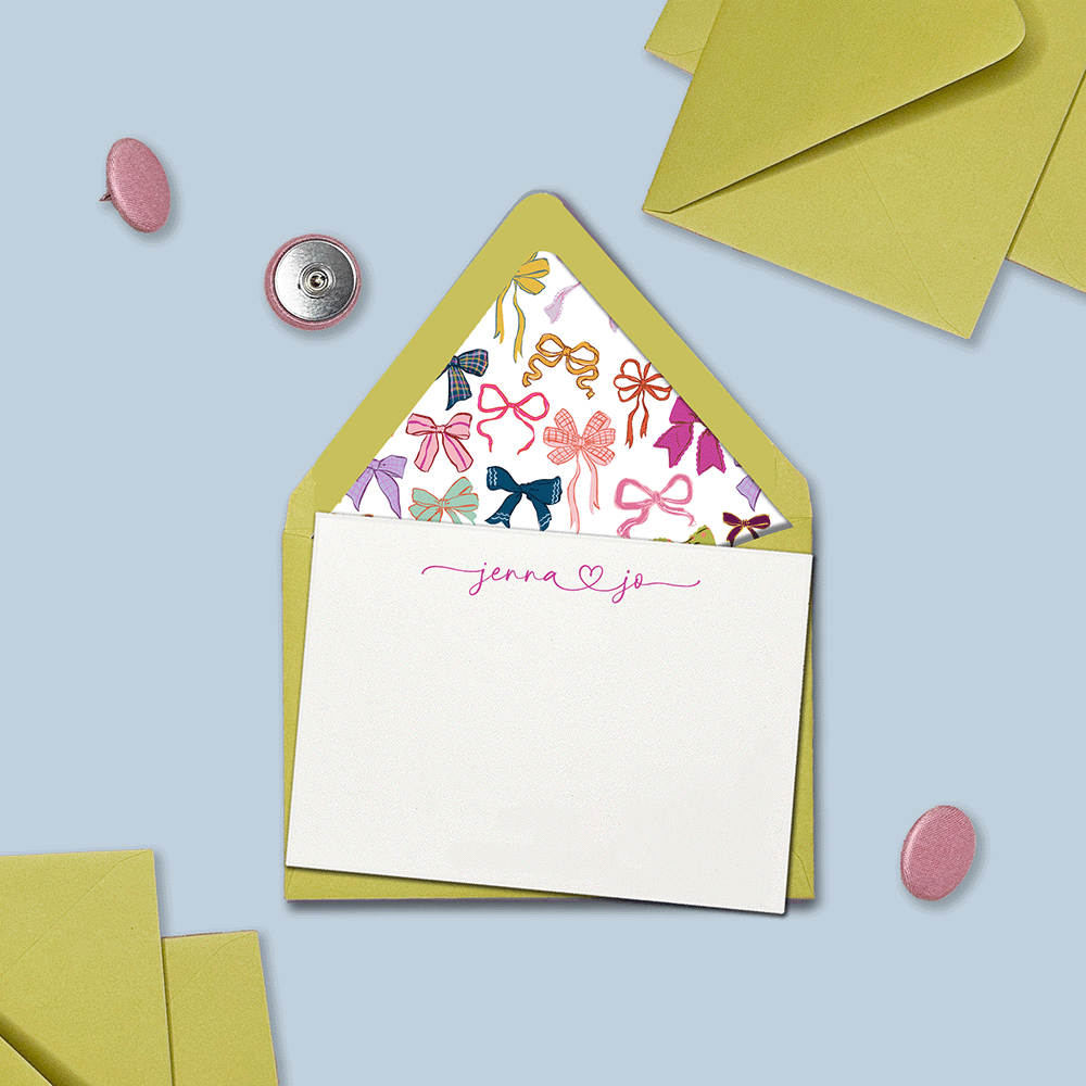 Ribbon Party Stationery