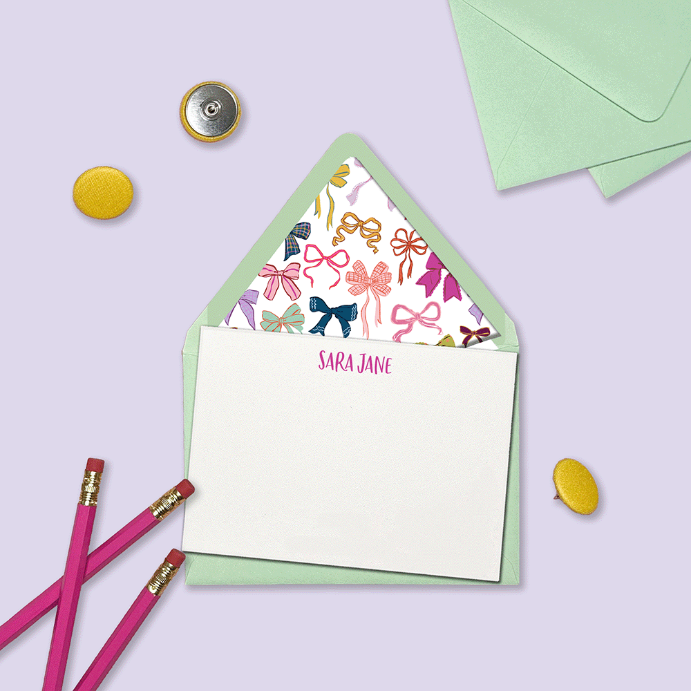 Ribbon Party Stationery