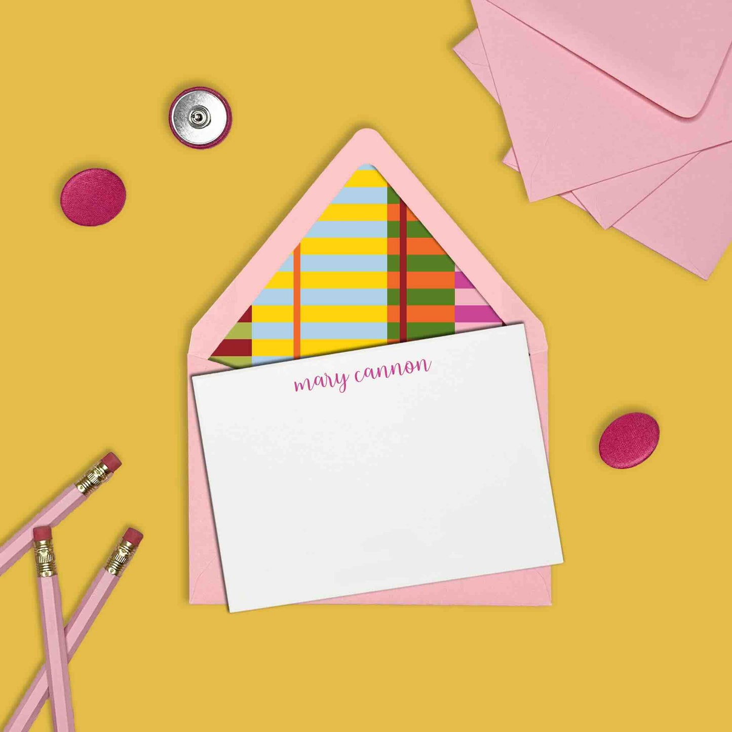 Striped Waves Stationery