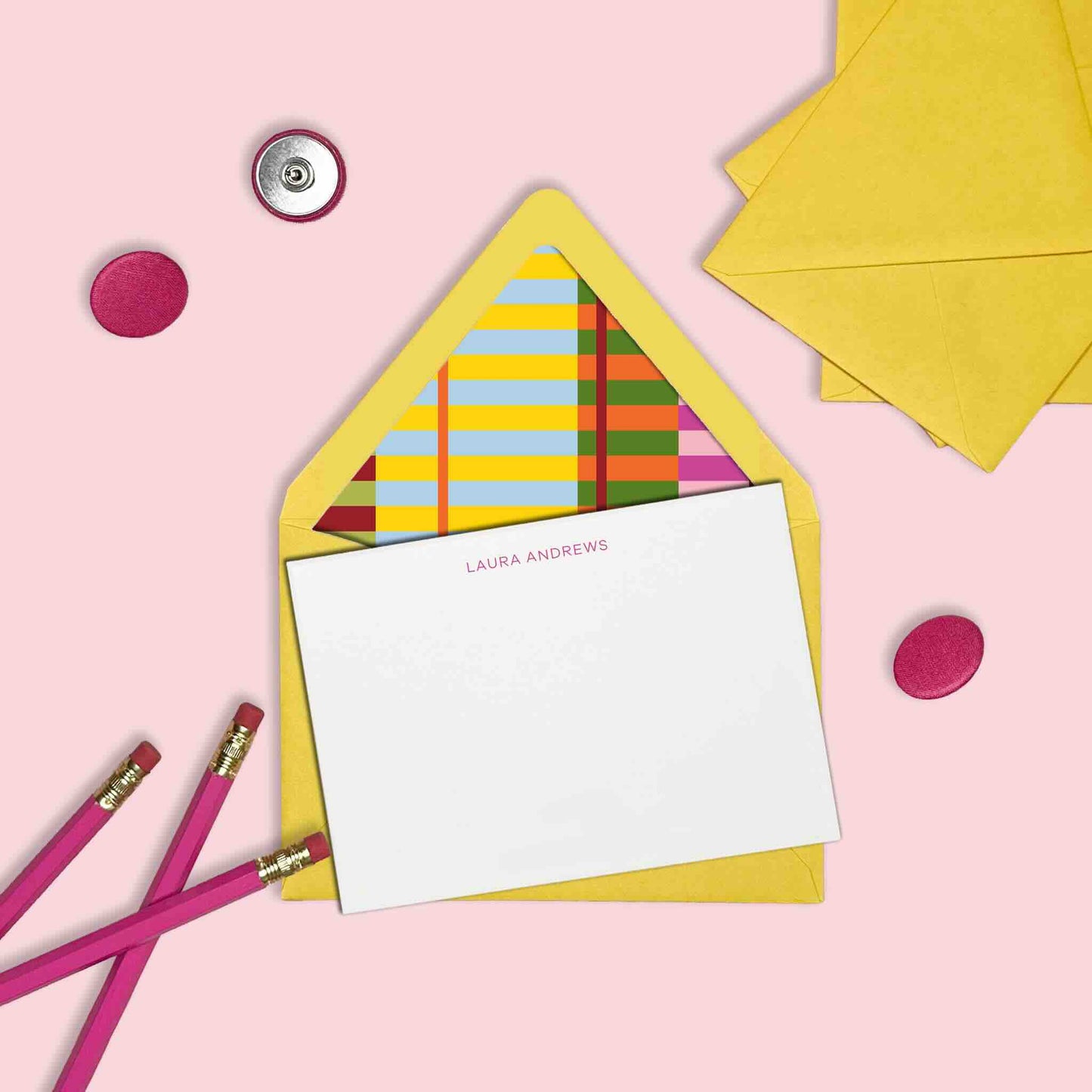 Striped Waves Stationery