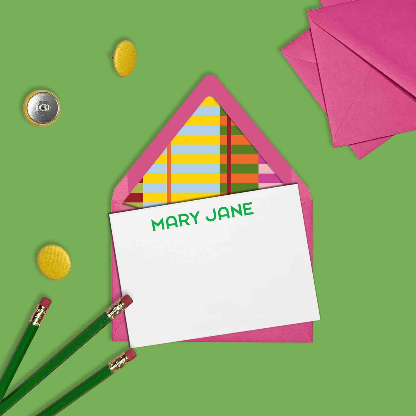 Striped Waves Stationery