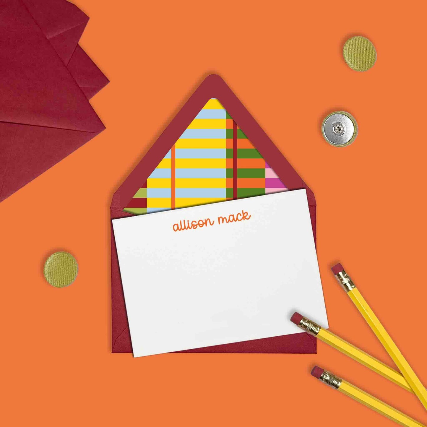 Striped Waves Stationery