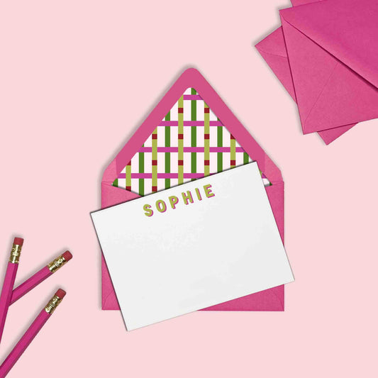 Dotted Weave Stationery