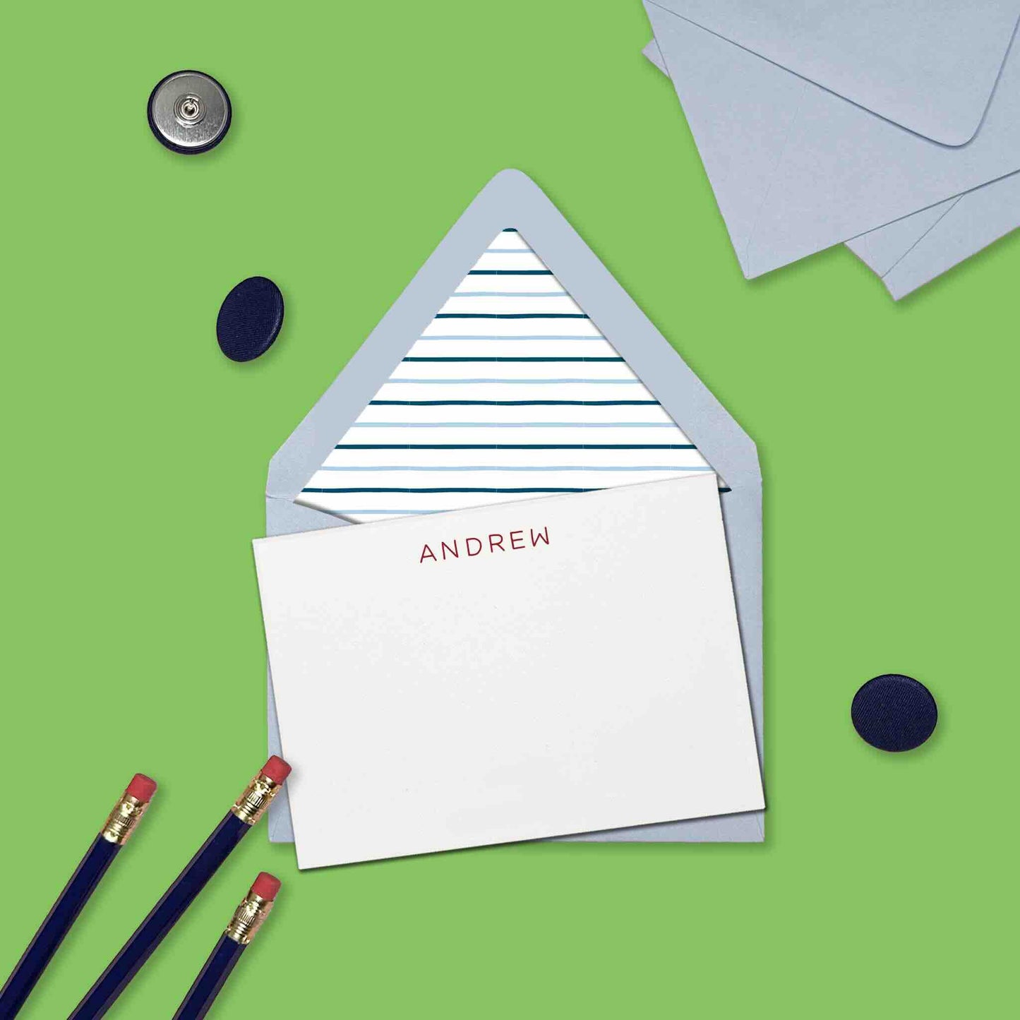 Wavy Stripes Stationery