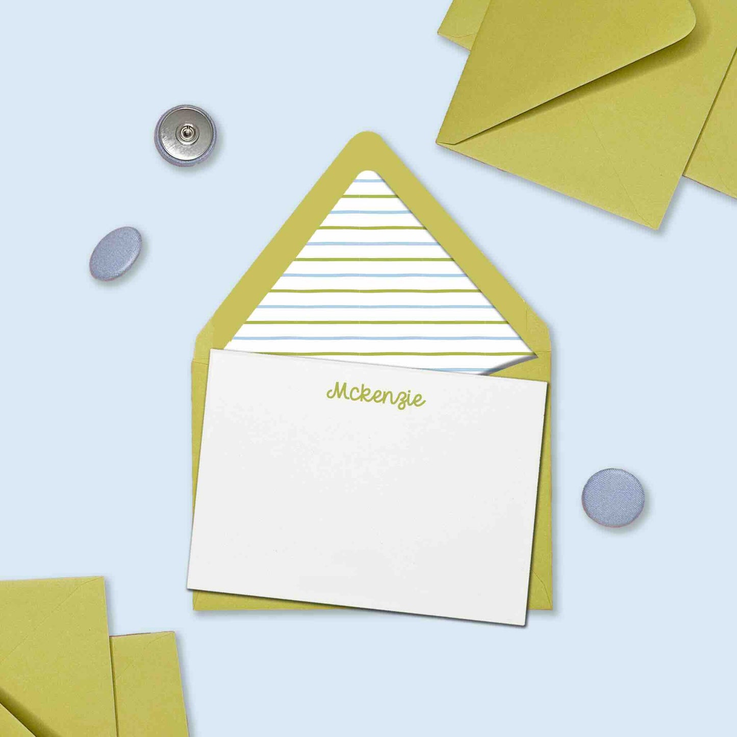 Wavy Stripes Stationery